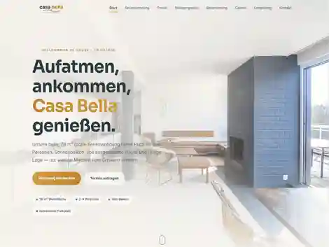 Website-Vorlage für Ferienwohnung an der Ostsee mit maritimem Design
