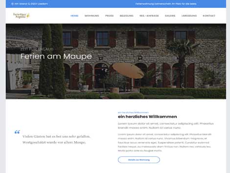 Ferienhaus Website Demo