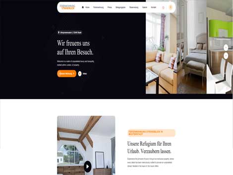 Homepage Vorlage Ferienwohnung